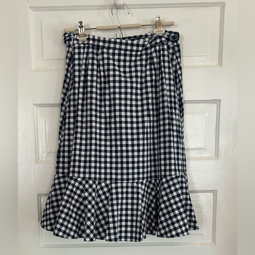 Talbots Black and White Checkered Skirt, size 10P